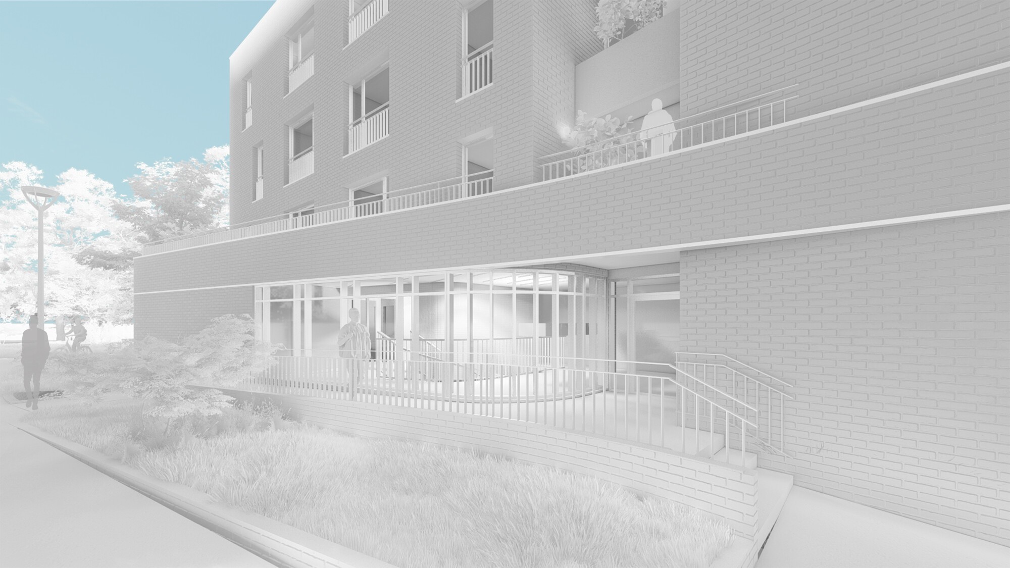 Maquette blanche entrée